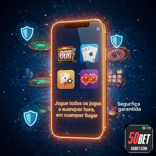 Jogos de alta qualidade em casino mobile na 50bet