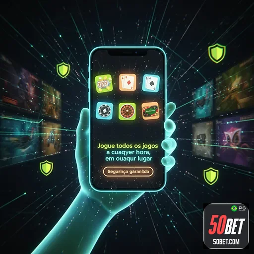 Tela de cassino móvel transmitindo segurança e confiabilidade