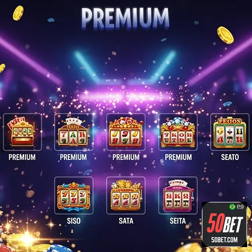 Imagem ilustrativa de jogos de azar no 50bet, destaque para variedade de opções de apostas no site 50bet.