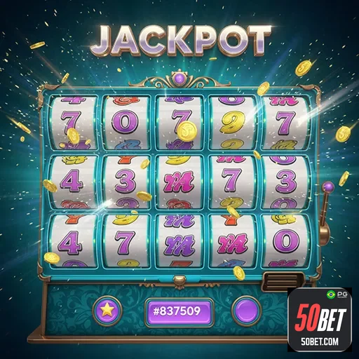 A imagem exibe uma tela de jogos mobile de alta qualidade de slots na 50bet